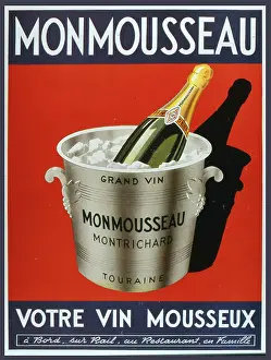 Touraine: Label design for Monmousseau sparkling wine