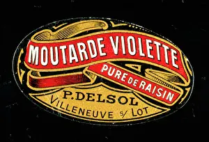 Mustard: Label design, Moutarde Violette