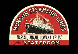 Miami: Label design for Munson Steamship Lines