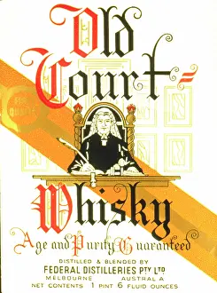Whiskey: Label design for Old Court Whisky