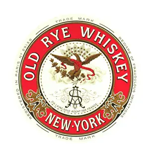 Whiskey: Label design for Old Rye Whiskey