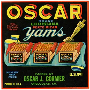 Crates: Label design, Oscar Yams