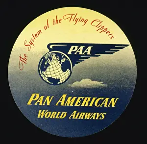 Clippers: Label design for Pan American World Airways