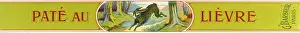 Barbier: Label design, Pate au Lievre