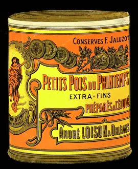 Peas: Label design, Petits Pois du Printemps
