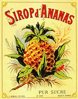 Juice: Label design for pineapple juice or syrup