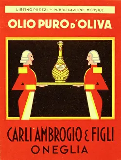 Footman: Label design, pure olive oil