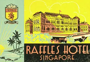 Raffles: Label design for Raffles Hotel, Singapore
