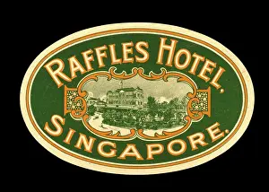 Raffles: Label design for Raffles Hotel, Singapore