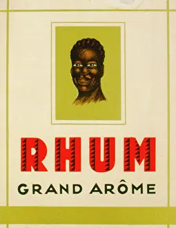 Rhum: Label design for Rhum Grand Arome