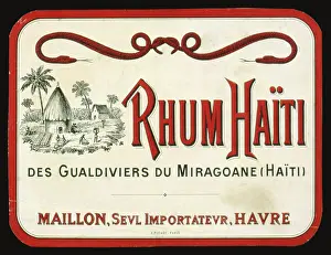 Retrograph: Label design for Rhum Haiti
