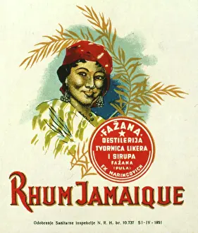 Rhum: Label design for Rhum Jamaique