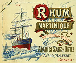 Rhum: Label design for Rhum Martinique