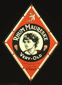 Imported: Label design for Rhum Maureske