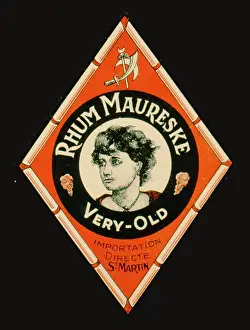 Imported: Label design for Rhum Maureske