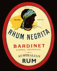 Earring: Label design for Rhum Negrita
