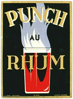 Rhum: Label design for Rum Punch