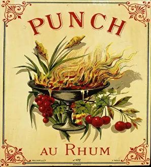 Retrograph: Label design for Rum Punch