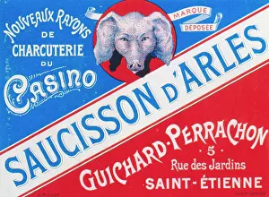 Trademark: Label design for Saucisson d'Arles sausages