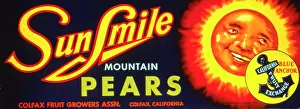 Trademark: Label design for Sun Smile Mountain Pears