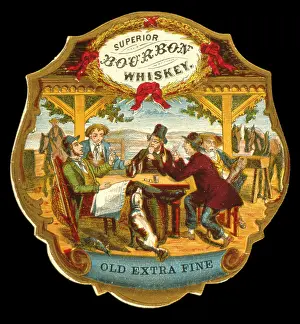Retrograph: Label design for Superior Bourbon Whiskey