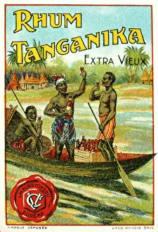 Rhum: Label design for Tanganika Rum