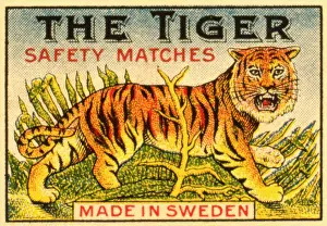 Tigers: Label design, The Tiger safety matches