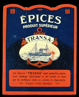 Spice: Label design for Transa spices