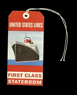 Stateroom: Label design for United States Lines