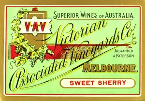 Vineyards: Label design for Victorian Associated Vineyards