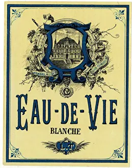 Blanche: Label, Eau-de-Vie Blanche