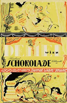 Confectioneries: Label > hazelnut chocolate < from Demel