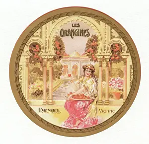 Confectioneries: Label > Les Orangines < from Demel