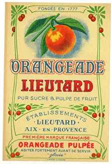Fruity: Label, Orangeade Lieutard