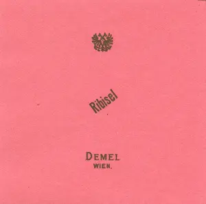 Confectioneries: Label > Ribisel < of Demel