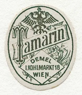 Confectioneries: Label > Tamarin < from Demel Vienna