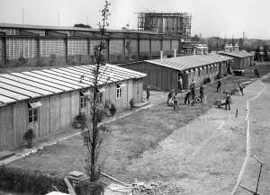 Kaiserdamm: Labor Service barracks in Berlin, 1936