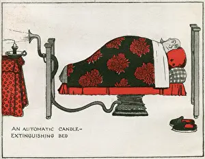 Extinguishing: Some Labour-Saving Devices by William Heath Robinson