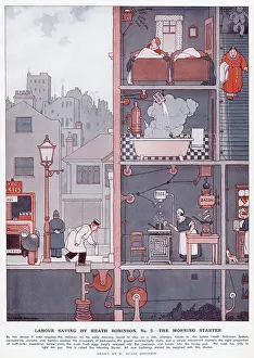 Amusing: Labour Saving by Heath Robinson The Morning Starter