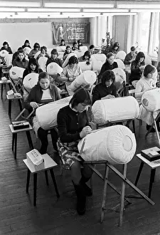 Vocational: Lace-makers school in Vologda. 1975