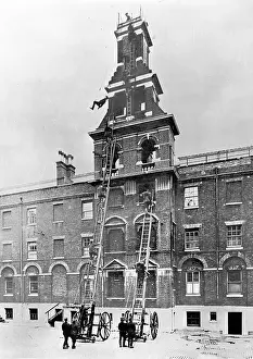 Ladder drill at LFB Southwark HQ