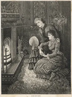 Fireside: LADIES BY A FIRESIDE