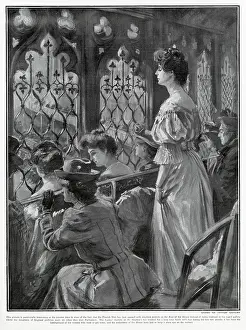 Debates: Ladies Gallery in House of Commons 1907
