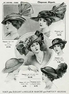 Bows: Ladies hats, circa 1912
