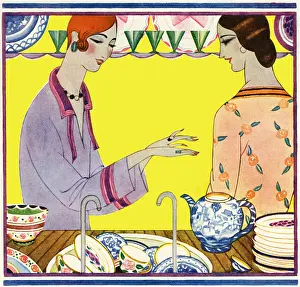 Worktop: Ladies in a kitchen