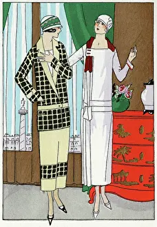 Premet: Two ladies in outfits by Premet
