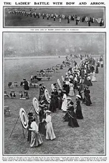 Ranelagh: Ladies playing archery at Ranelagh 1909