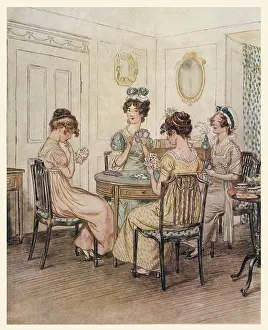 LADIES PLAYING CARDS/C20