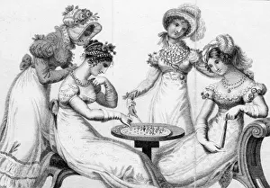 Solitaire: LADIES PLAYING SOLITAIRE