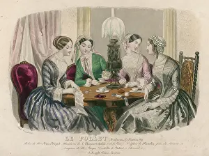 Bodices: Ladies Sewing - 1850s